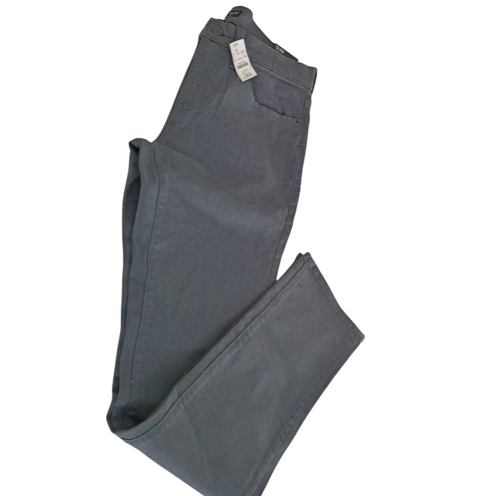 J Crew Slim Garment Dyed Chinos Pants Mens‎ 29x32 Gray Flex Slim Fit; RET $138